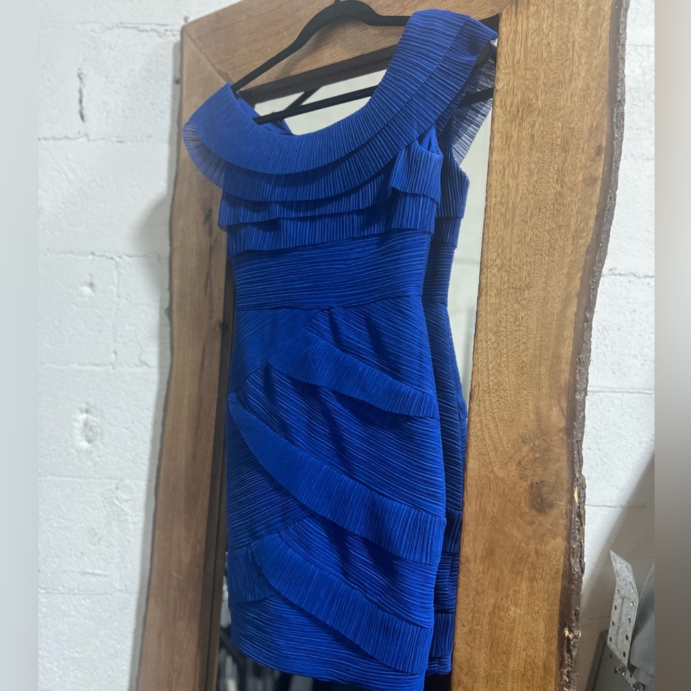 BCBGMaxAzria Royal Blue Layered Mini Dress